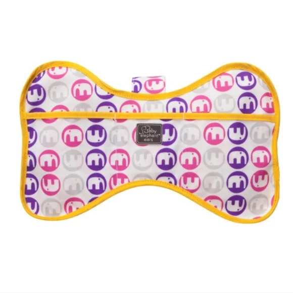 Baby Elephant Ears Stroller Organizer Bag – Pink & Purple Elephant Print - Picture 3 of 5